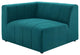 Sectional Sofa Set, Fabric, Teal Blue, Modern, Living Lounge Hotel Hospitality