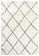 8??X 11??Ivory And Gray Geometric Lattice Area Rug