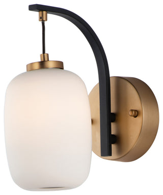 ET2 E25061-92 Soji 10" Tall LED Wall Sconce - Black / Gold