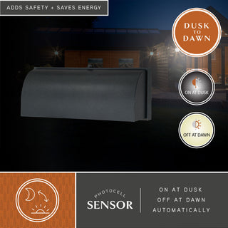 Walsh 12" Outdoor Wall Light Dark Bronze