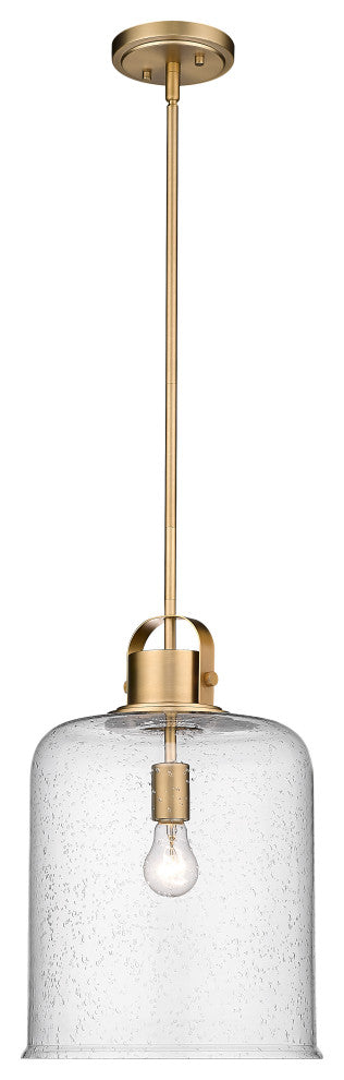 Zlite 340P12-HG 1-Light Pendant, Clear Seeded