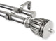 Kingsman 1" Double Curtain Rod, Satin Nickel, 28"-48"