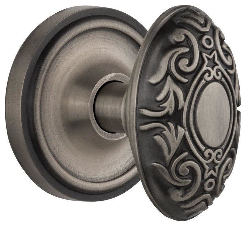 Nostalgic Passage-Classic Rose-Victorian Knob-Antique Pewter, NW-704808