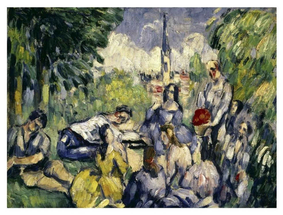 "Lunch on the Grass" Digital Paper Print by Paul Cezanne, 32"x24"