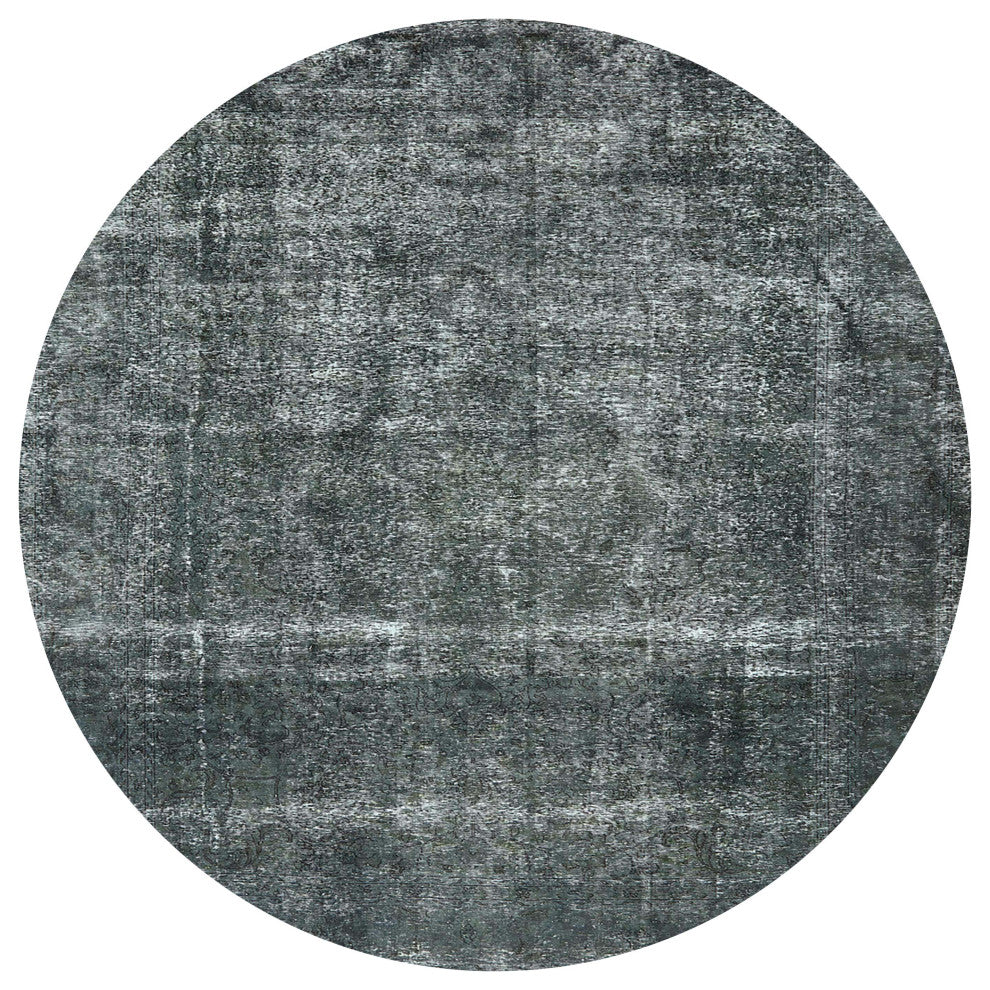 Ahgly Company Indoor Round Mid-Century Modern Area Rugs, 8' Round