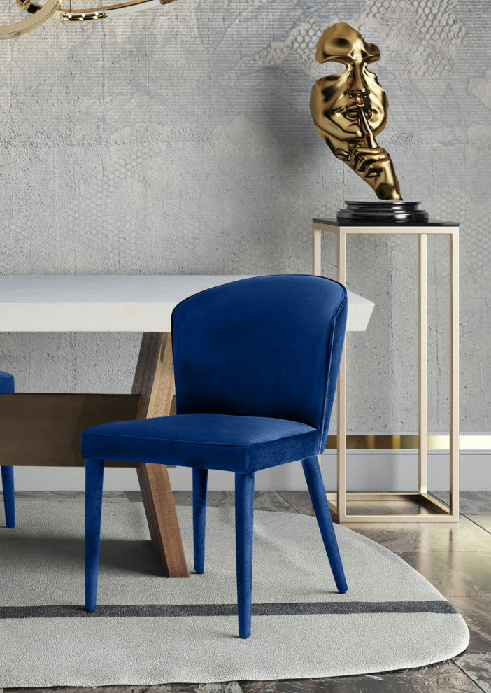 TOV Furniture Metropolitan Navy Velvet Chair