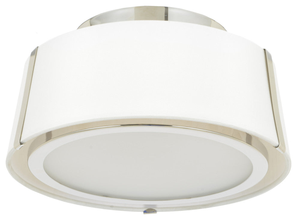 Crystorama Lighting Group FUL-903 Fulton 2 Light 12"W Semi-Flush - Black