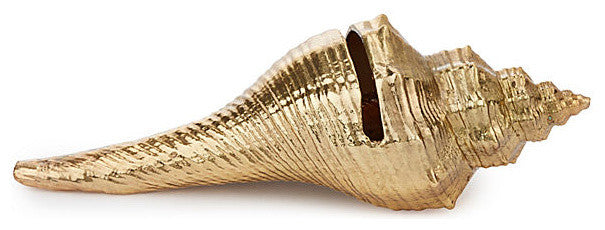 Gold Plated Carnifera Shell Place Card Holder