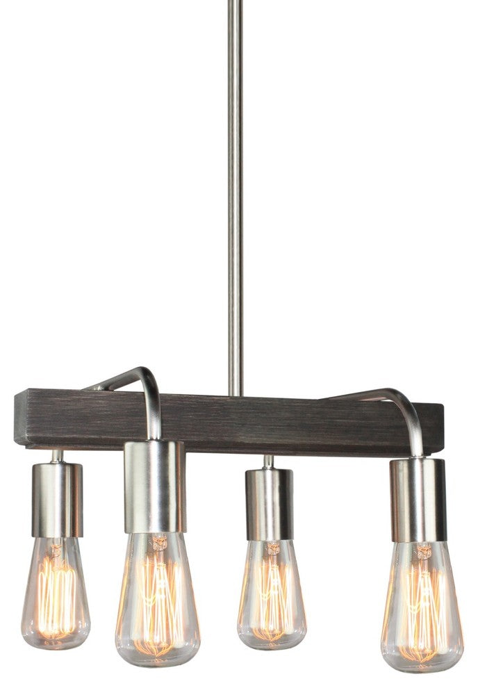 Lynwood 4-Light Brushed Nickel Island Light