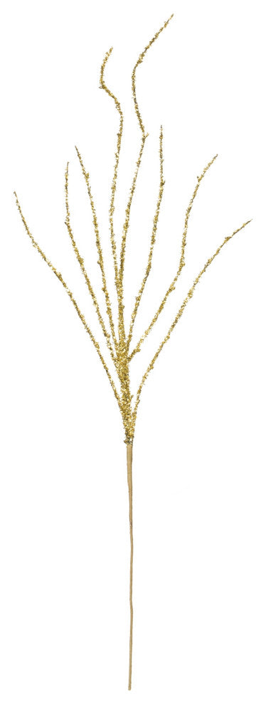 Gold Tinsel Branch, Set of 12