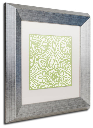 Color Bakery 'Dulce IV' Art, Silver Frame, White Matte, 11"x11"