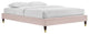 Harlow Queen Performance Velvet Platform Bed Frame-Pink