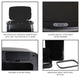50-Liter / 13.2-Gallon Trash Can With Sensor Lid, Black
