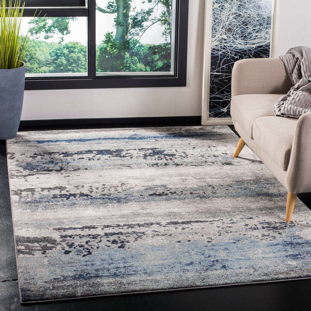 Safavieh Galaxy Collection GAL119 Rug, Gray/Ivory, 5'3"x7'6"