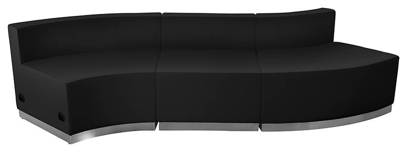 Hercules Alon Series Black Leather Reception Configuration, 3 Pieces