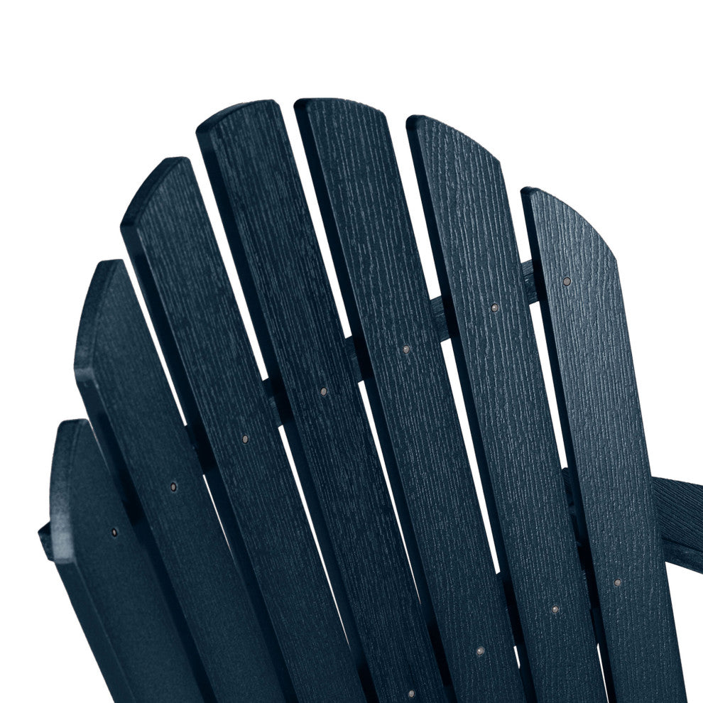 Merrow Folding & Reclining Adirondack Chair, Navy