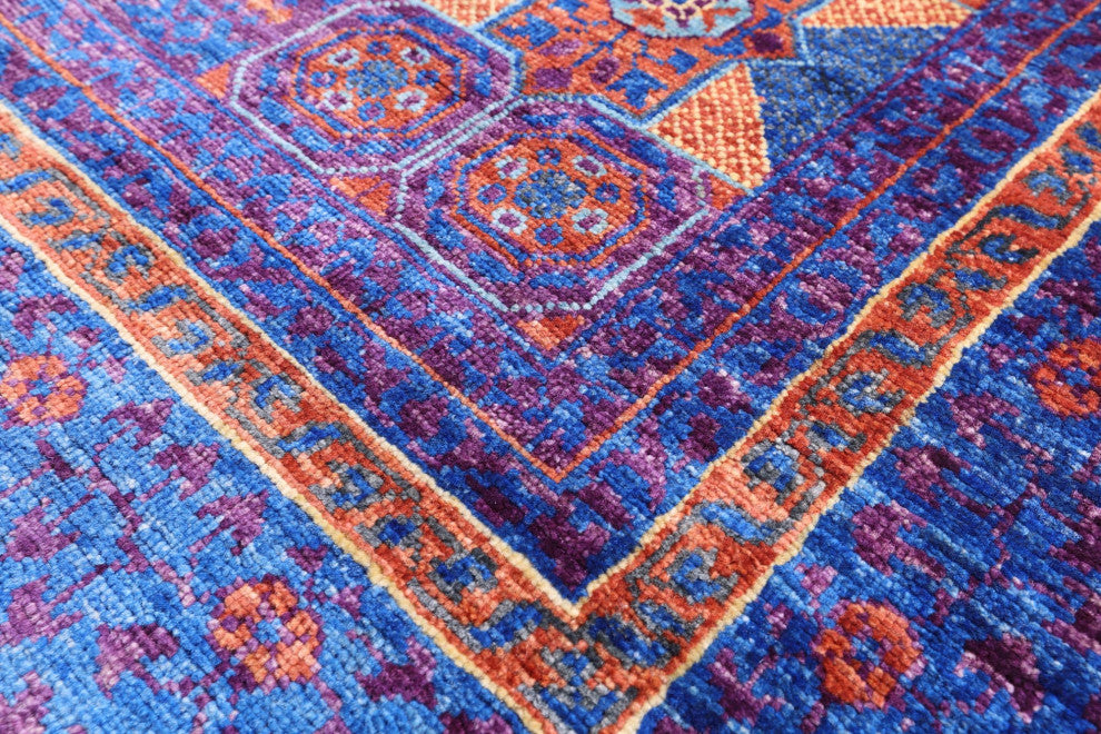 Mamluk Geometric Hand Knotted Wool Rug 5' 9" X 7' 11" - Q12268