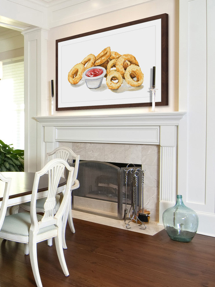 "Calamari" Framed Painting Print, 24"x16"