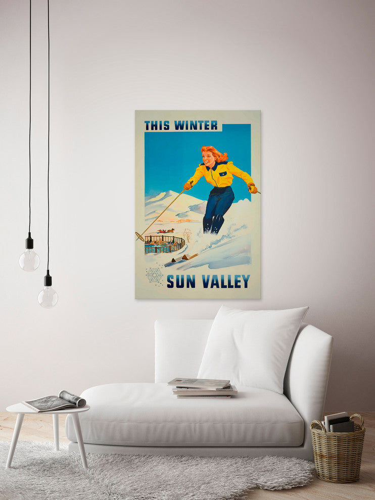 "Sun Valley" Painting Print on Wrapped Canvas, 24"x36"