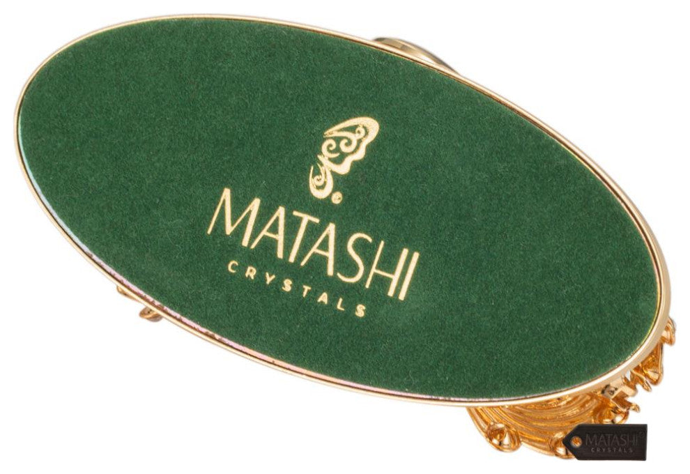 Matashi 24K Gold Plated Loving Swans Figurine