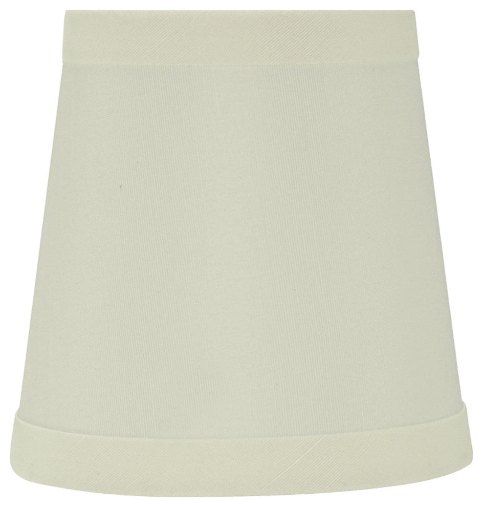 Aspen Creative 32717-X Hardback Empire Clip-On Lamp Shade Off White 3" x 4" x 4"