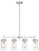 4 Light 28" Brushed Nickel Chandelier