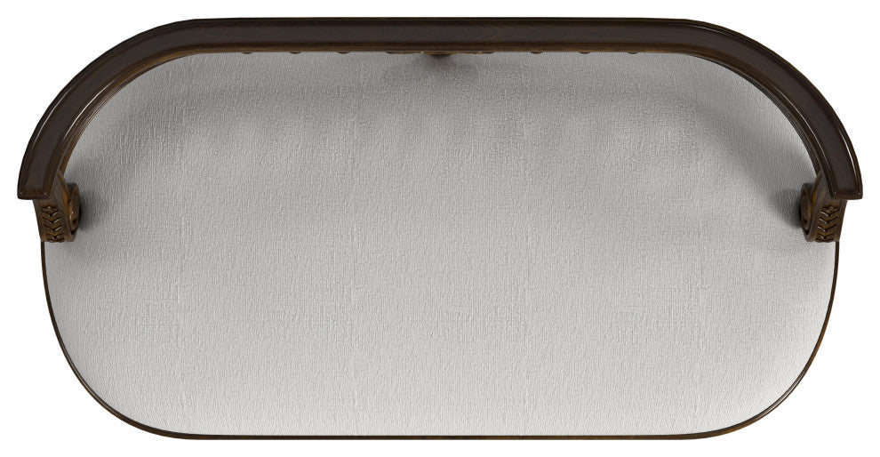 Hathaway 37" Upholstered Bench, Antique Cherry