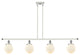 Innovations 916-4I-WPC-G201-6-LED 4-Light Island Light, White, Polished Chrome
