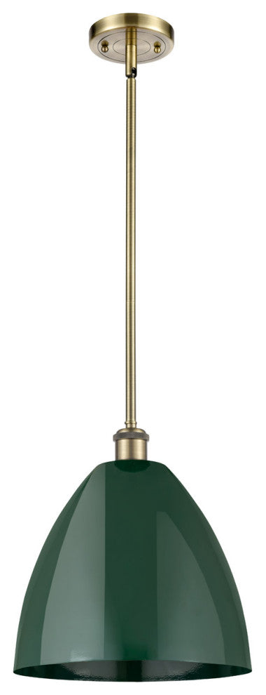 Innovations 516-1S-AB-MBD-12-GR-LED 1 Light Pendant, Antique Brass