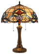 Ellington Tiffany-Style Dark Bronze 2 Light Victorian Table Lamp 16" Shade