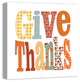 Give Thanks 24x24 Canvas Wall Art