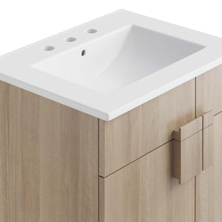Miles 24" Bathroom Vanity - White Oak