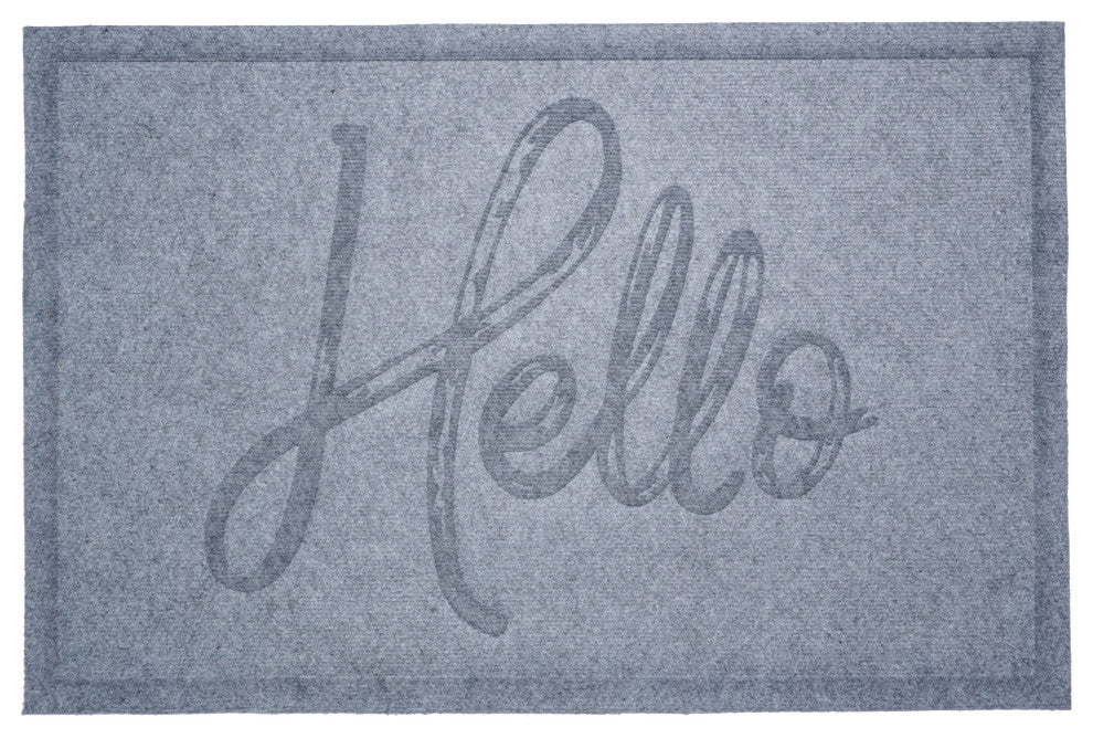 Poly Canty Hello Indoor/Outdoor Mat, 24"x36"