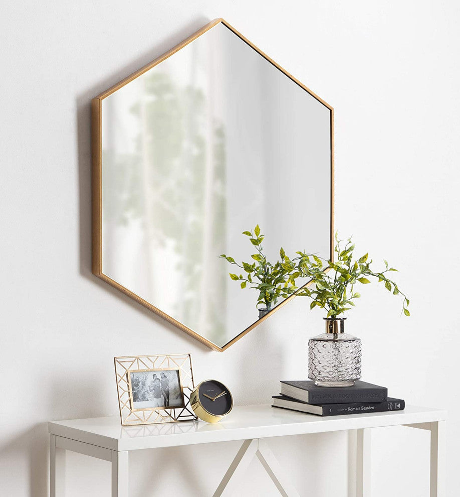 6-Sided Hexagon Wall Mirror