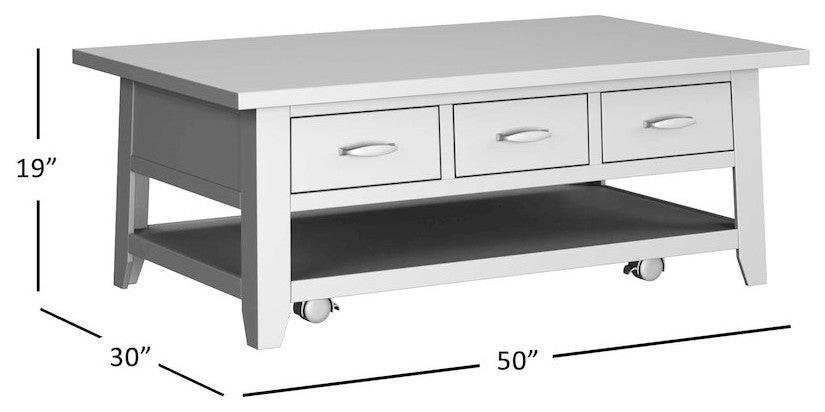 Solid Wood 50 Coffee Table