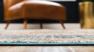 Unique Loom Blue Gondola Rosso 5' 0 x 8' 0 Area Rug