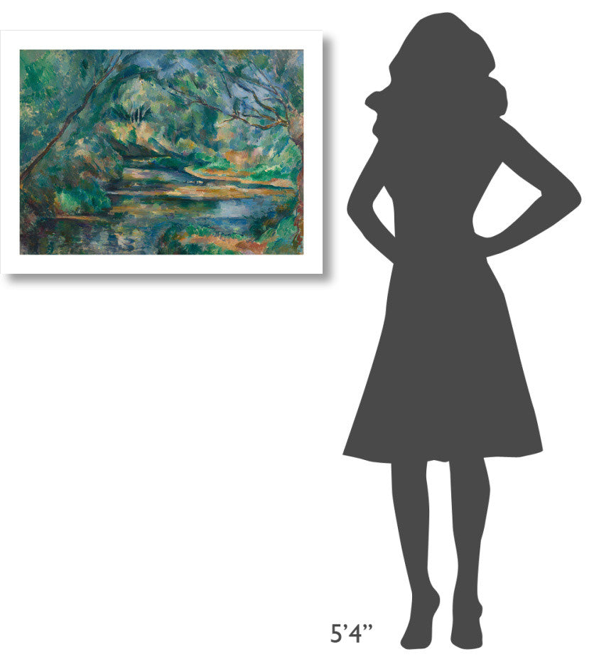 "The Brook, c. 1895-1900" Digital Paper Print by Paul CÃŒÂ©zanne, 32"x24"