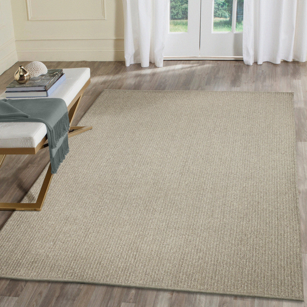 Calais Solid Indoor/Outdoor Rug, Gray, 7'6"x9'6"