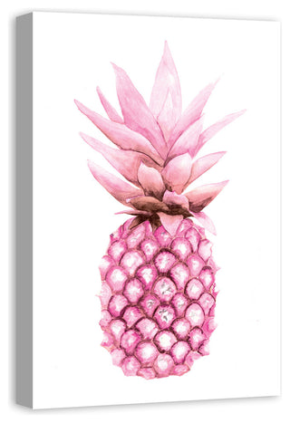 Watercolor Pink Pineapple 20x30 Canvas Wall Art