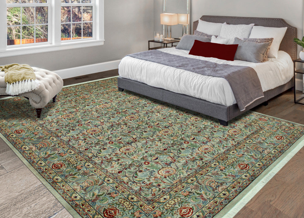 Pak-Persian Dilek Gray/Gold Rug, 9'1x12'3