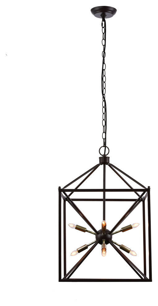Lazzur Touques 8 Light 16" Matte Oil Rubbed Bronze Pendant