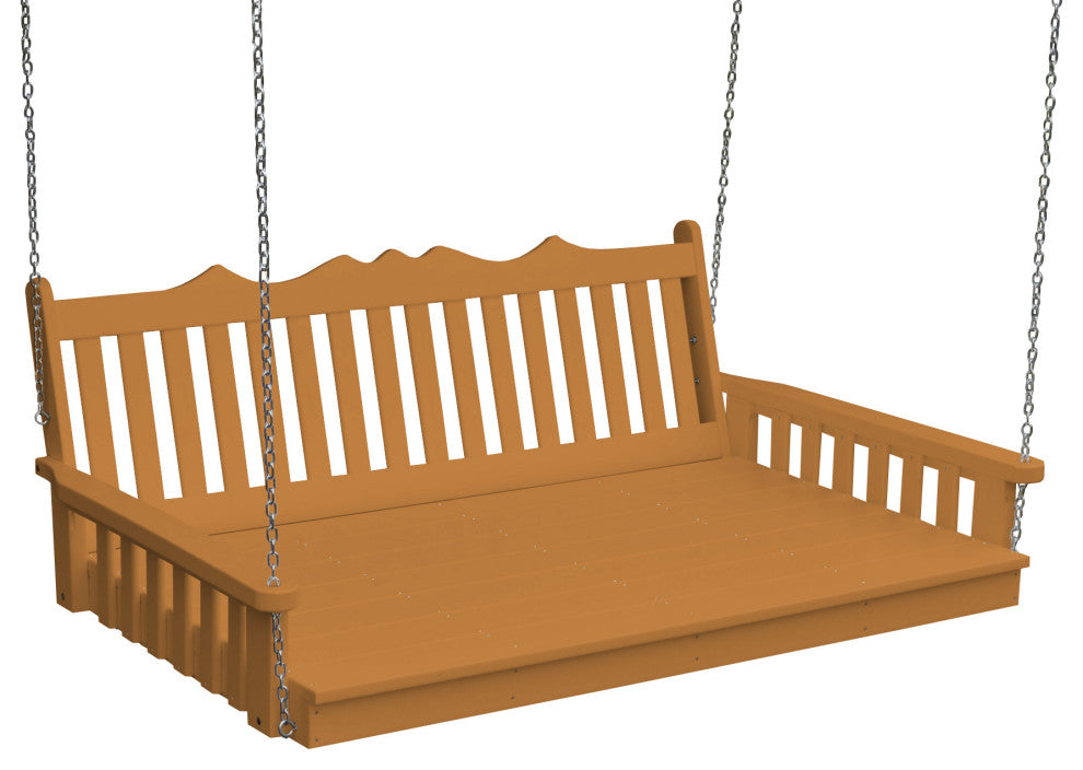 Poly Royal English Swingbed, Cedar, 75 Inch