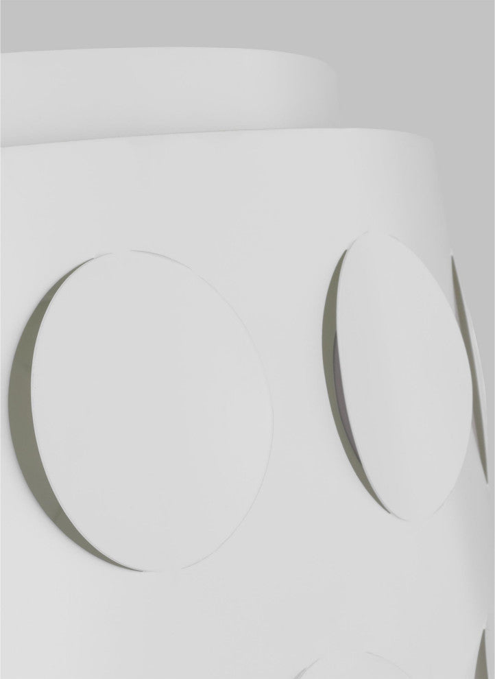 Dottie Medium Flush Mount, Matte White