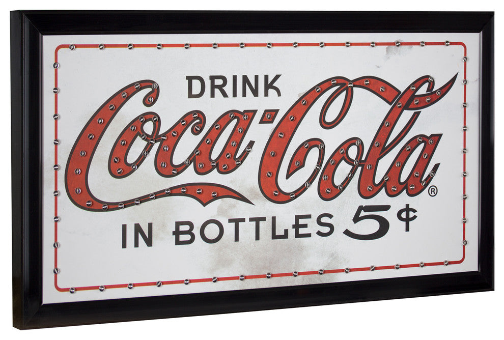 Coca Cola Framed Light Up LED Sign