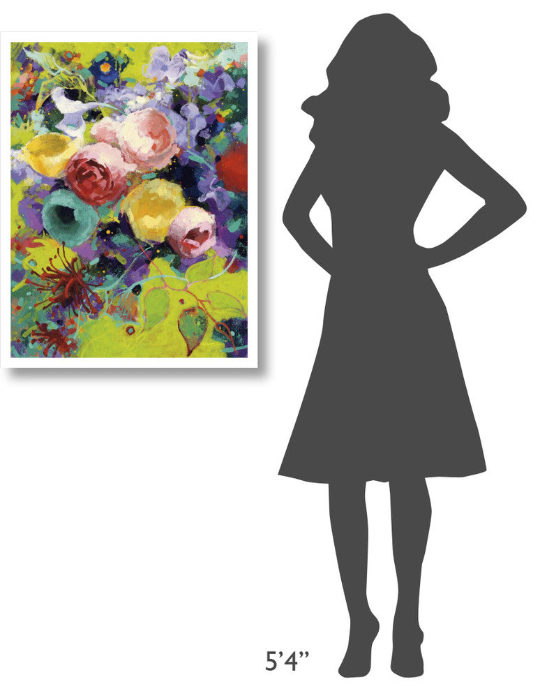 "Des Roses" Digital Paper Print by Shirley Novak, 26"x34"