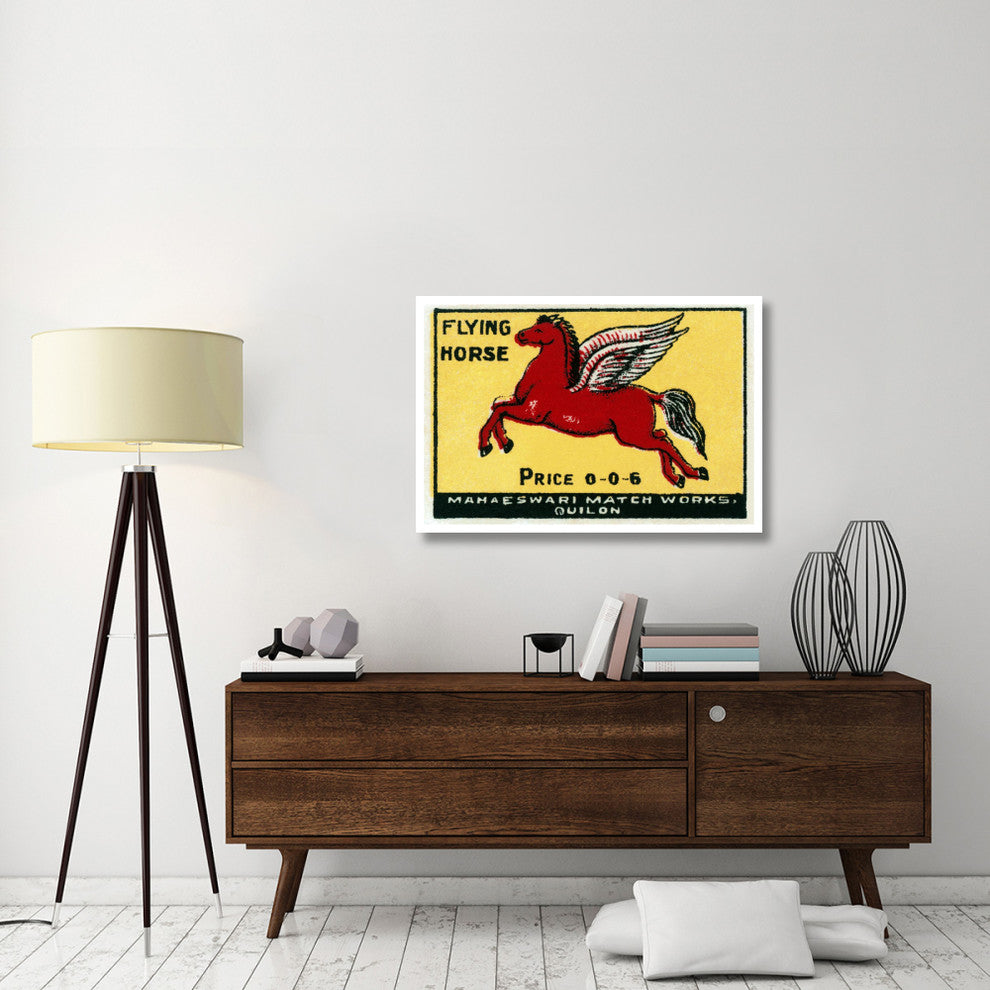 "Flying Horse Matches" Digital Paper Print by Phillumenart, 42"x29"