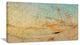 "Old Sailing Ship in Sunlight" Extra Large Seascape Art Canvas, 1 Panel, 60"x28"