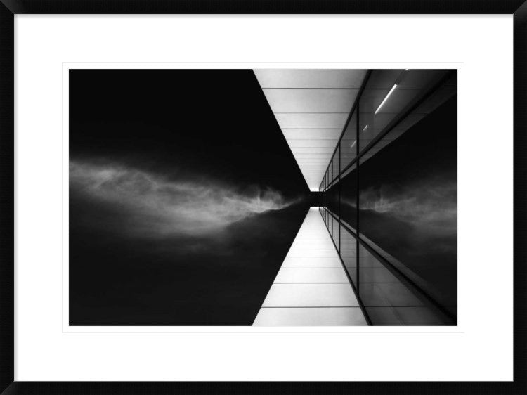 "Cloud Attack" Framed Digital Print by Jeroen Van De, 30x22"