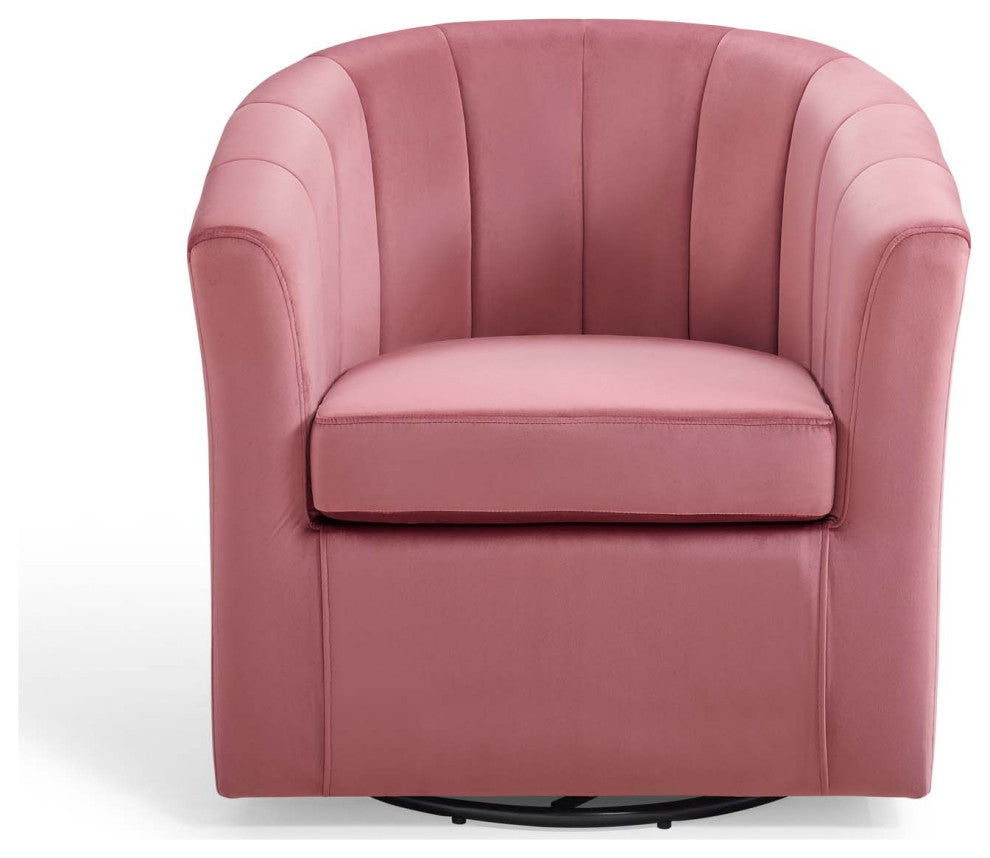 Armchair Accent Chair, Velvet, Pink, Modern, Living Lounge Hotel Hospitality
