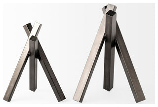 Bastian, Small Black Metal Abstract Object